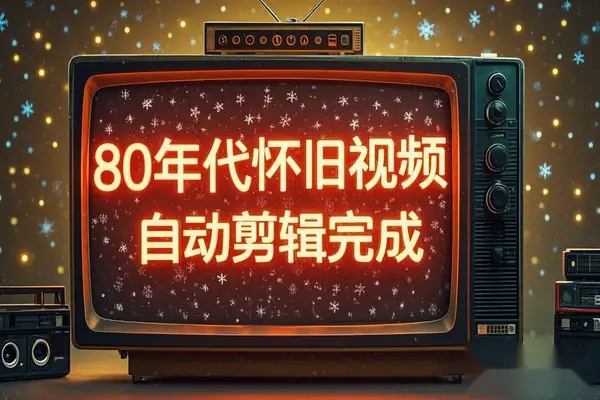 80年代怀旧视频AI一键批量生成轻松过原创视频号爆款必备-大董学社-教程技术资源分享